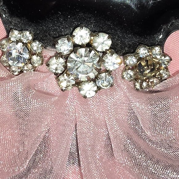 My Flat in London Brighton Ballerina Monkey Rhinestone Crown Pink Quilted Bag - Picture 12 of 16